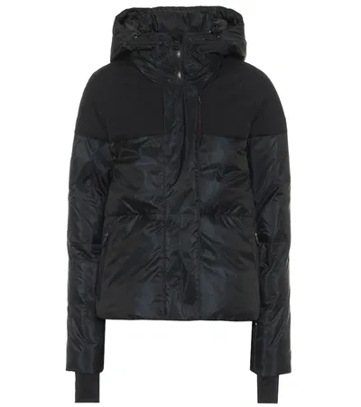 Erin Snow Lolita Aluminium Hooded Quilted Ski Jacket In Black