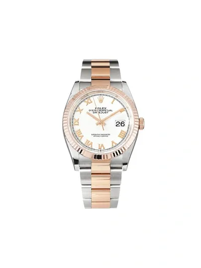 Rolex 2020s Ungetragene 'datejust' Armbanduhr, 36mm In White