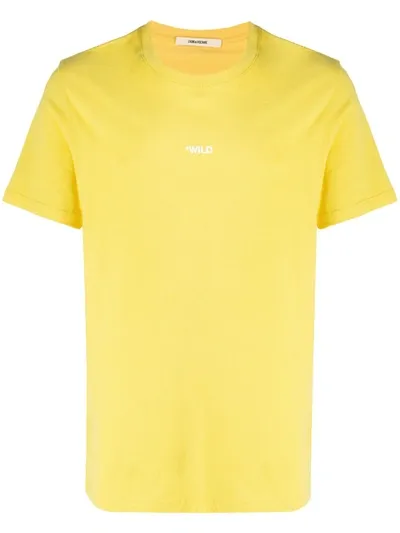 Zadig & Voltaire Photograph Print T-shirt In Yellow