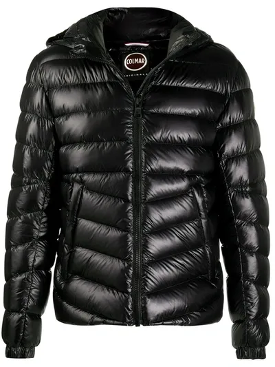 Colmar Quilted Hooded Jacket In Black