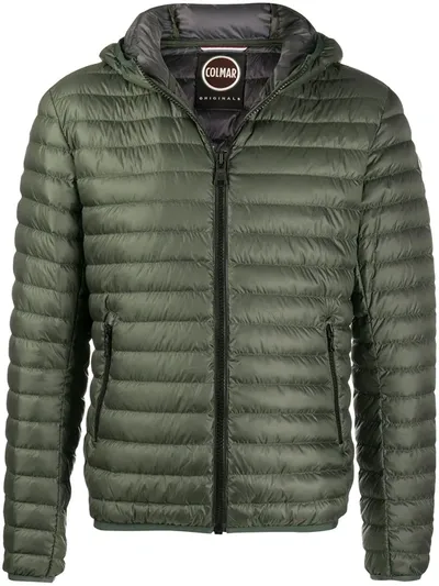 Colmar Quilted Hooded Jacket In Green