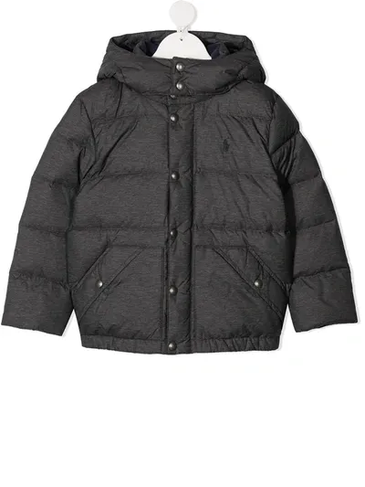 Ralph Lauren Kids' Hooded Puffer Jacket In Green