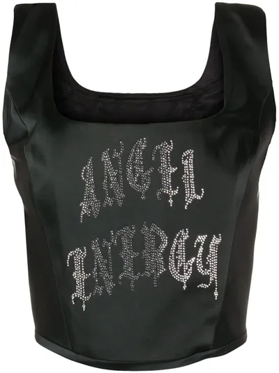 Ashley Williams Embellished Vest Top In Black