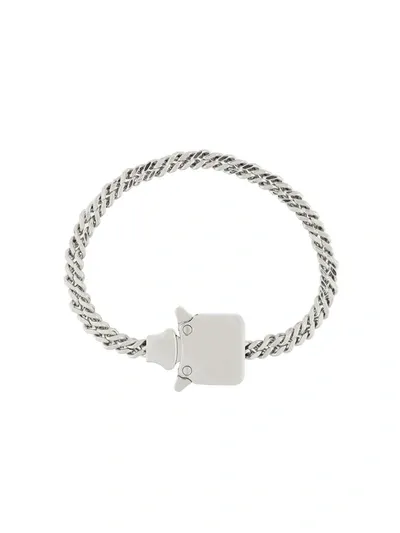 Alyx Buckled Chain Necklace In Silver