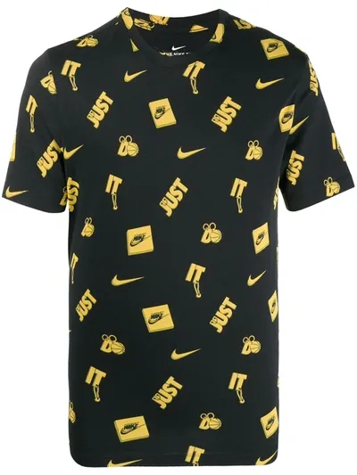 Nike Medallion Basketball T-shirt In Black