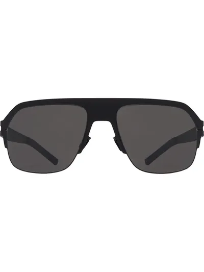 Mykita Oversized Aviator-frame Sunglasses In Grey