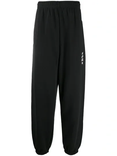 Anti Social Social Club Logo Print Sweatpants In Black