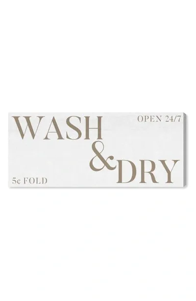 Oliver Gal Wash & Dry Rustic Canvas Wall Art In Beige