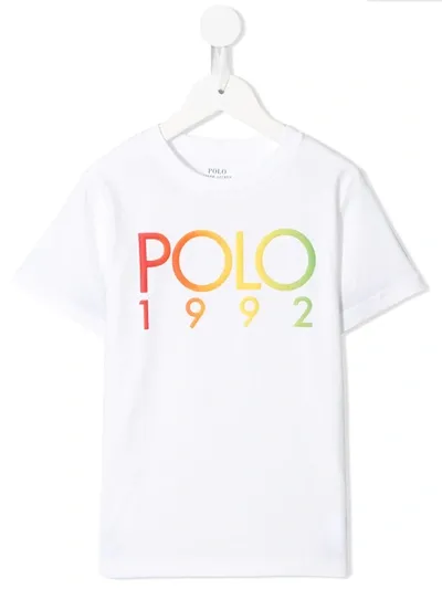 Ralph Lauren Kids' Logo-print T-shirt In White