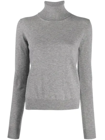 Maison Margiela Roll Neck Jumper In Grey