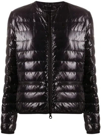 Duvetica Logo Patch Quilted Down Jacket In Black