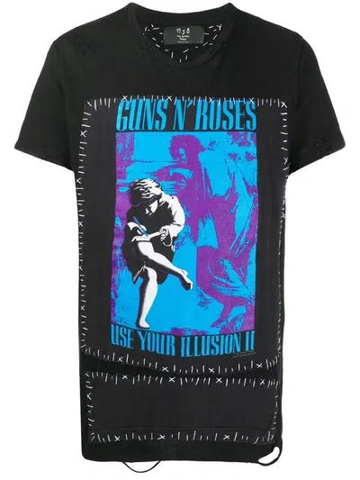 Mjb Marc Jacques Burton Guns'n'roses Band T-shirt In Black