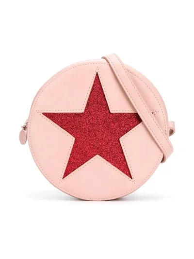 Stella Mccartney Glitter Star Shoulder Bag In Pink