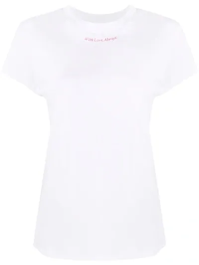 Merci Graphic-print Crew-neck T-shirt In White