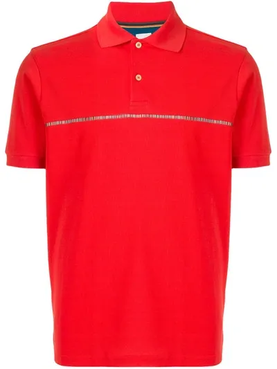 Paul Smith Signature Stripe Polo Shirt In Red