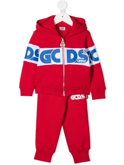 Gcds Babies' Sweatshirt And Pants Set In Red