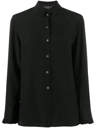 Paul Smith Relaxed Silk Shirt In Black