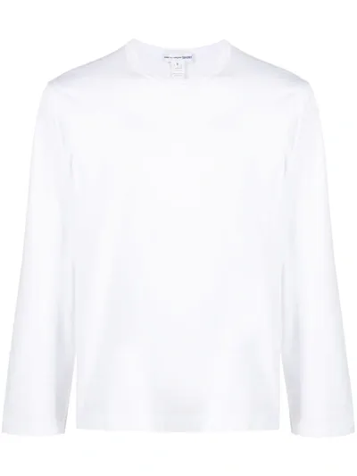 Comme Des Garçons Shirt Long Sleeves T-shirt In White