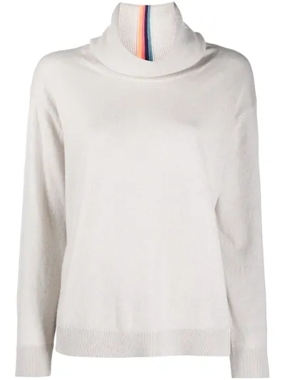 Paul Smith Cashmere Roll-neck Jumper In Neutrals