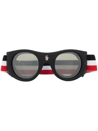 Moncler Round Goggle Sunglasses In Multi