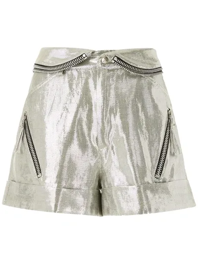 Reinaldo Lourenço Metallic Zipped Shorts