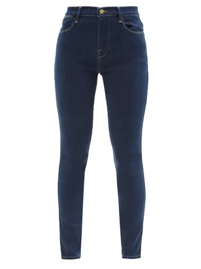 Frame Le High Skinny Mid-rise Skinny Jeans In Blue