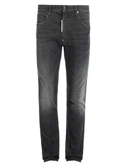 Dsquared2 Skater Slim-fit Jeans In Black