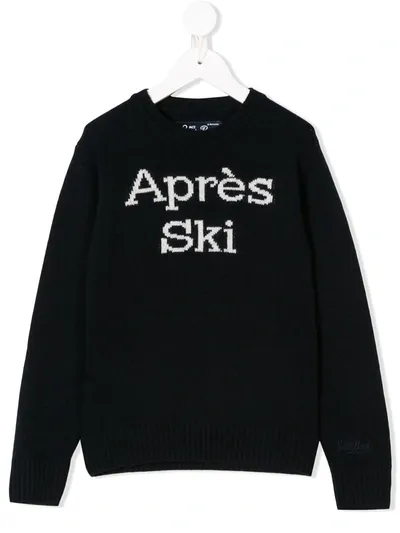 Mc2 Saint Barth Kids' Apres Ski Sweater In Blue