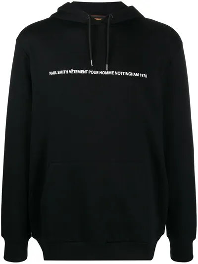 Paul Smith Photo Print Hoodie In Black