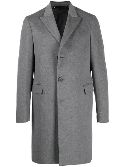 Paul Smith Single-breasted Coat In Grey