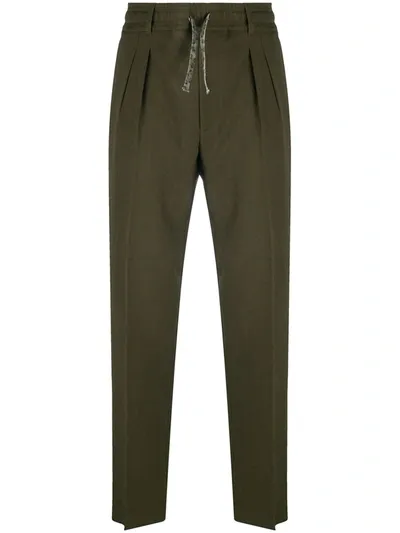 Gabriele Pasini Drawstring Tailored Trousers In Green