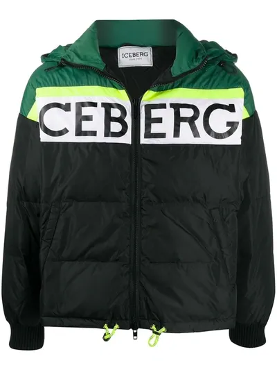 Iceberg Down-filled Padded Jacket In Black