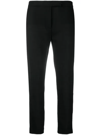 Ann Demeulemeester Slim-fit Cropped Trousers In 099 Black