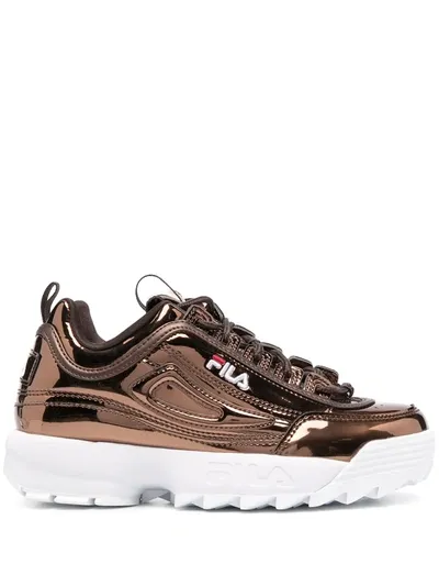 Fila Disruptor Metallic Sneakers In Brown