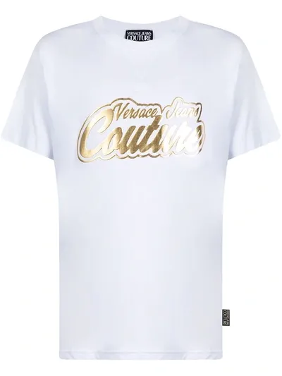 Versace Jeans Couture Logo-print T-shirt In White