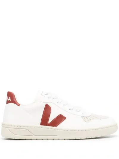 Veja C.w.l. V-10 Vegan Leather Sneakers In White