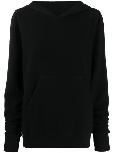 Rick Owens Drkshdw Drawstring Hood Cotton Hoodie In Black