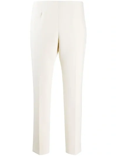 Peserico Slim Fit Trousers In Neutrals