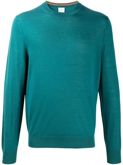 Paul Smith Fine Knit Jumper In Green