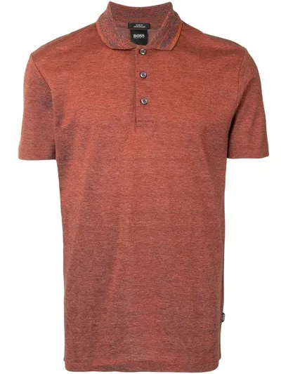 Hugo Boss Short-sleeve Polo Shirt In Red