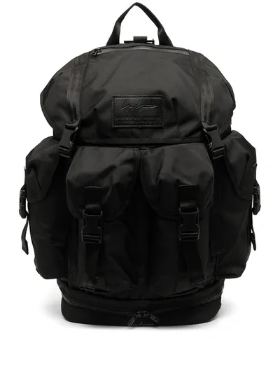 Yohji Yamamoto Rucksack Mit Taschen In Black