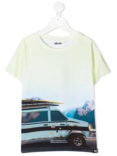 Molo Teen Photograph-print Organic Cotton T-shirt In Green