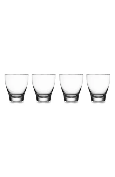 Nambe Vie Double Old-fashioned Glasses, Set Of 4 In Clear