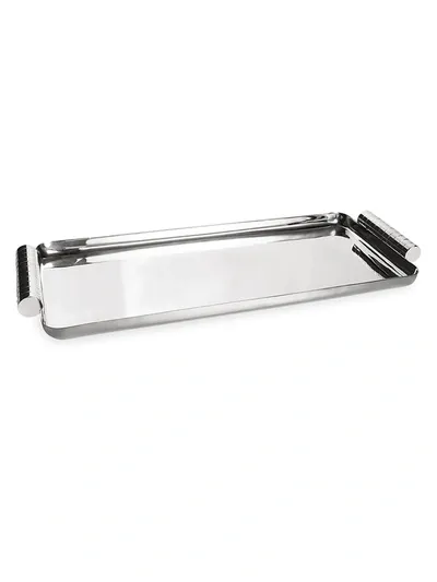 Ralph Lauren Montgomery Oblong Tray In Silver