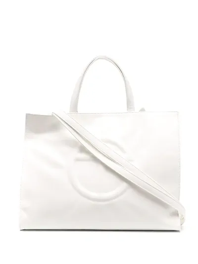 Telfar Medium Shopping Bag In White