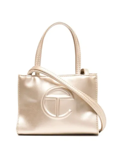 Telfar Kleiner Shopper In Gold