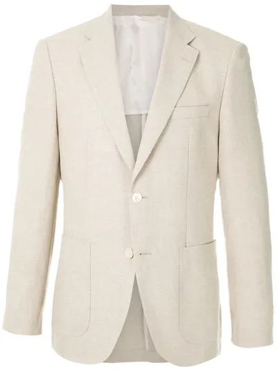 Hugo Boss Blazer In Neutrals