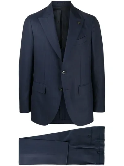 Gabriele Pasini Pinstripe Single-breasted Suit In Blue