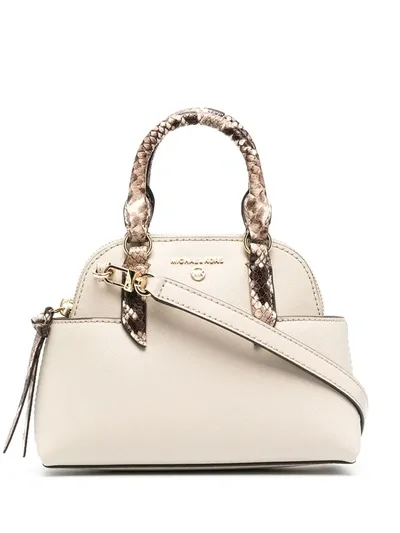 Michael Michael Kors Small Leather Tote Bag In Neutrals