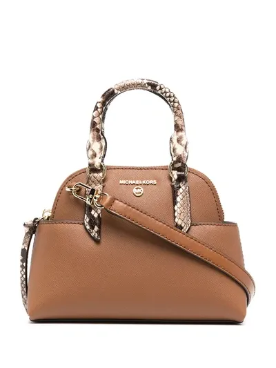 Michael Michael Kors Small Leather Tote Bag In Brown